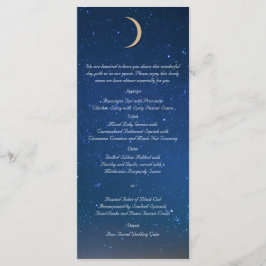 Starry Night Wedding Menu
