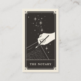 Starry Notary Tarot Writer Cartão de visita
