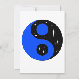 Starry Ying Yang Símbolo, Cartão de Saudação