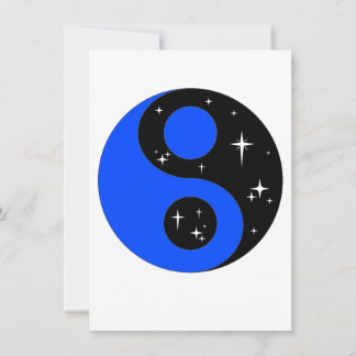Starry Ying Yang Símbolo, Cartão de Saudação