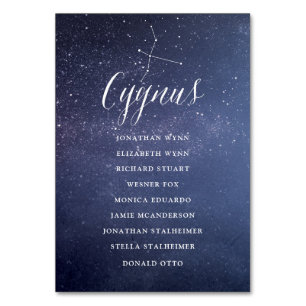 Stars Galaxy - Cartões de Gráfico de Casamento Cyg