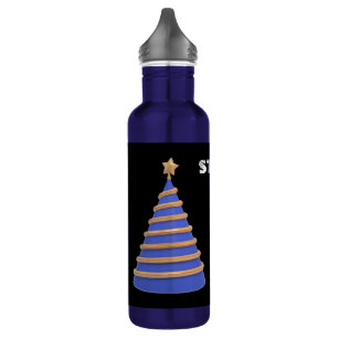 Stars Texto Nome Garrafa de Água de Aço Inoxidável