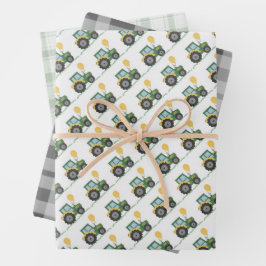 Start Your Tractor Children B-Day Wrapping Sheets