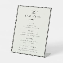 STATELY Wedding Bar Menu