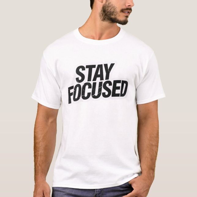 “Stay Focused T-Shirt – Motivational Youth Tee” (Frente)