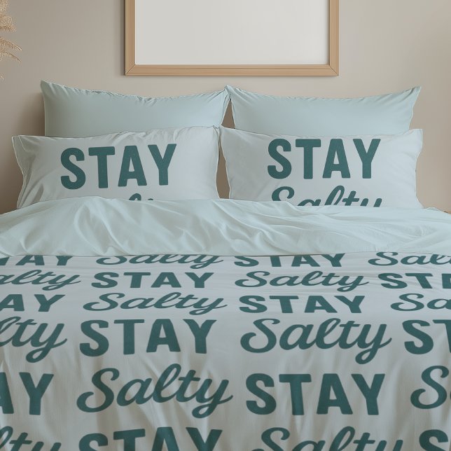 Stay Salty - Reversible Coastal Teal Ocean Print (Criador carregado)