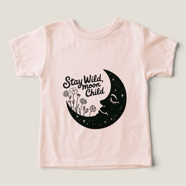 Stay Wild Moon Child Kids T-Shirt  (Design frontal)