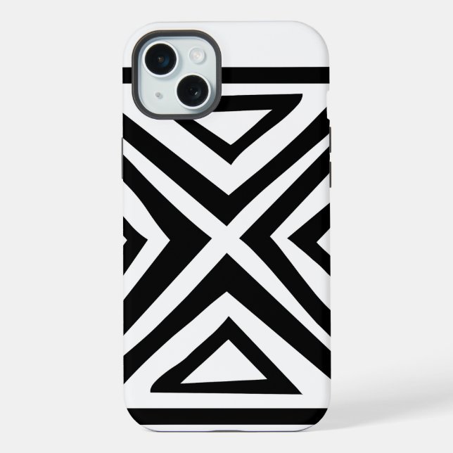 Staylish Retro Newest Geometric Pattern Case- (Verso)