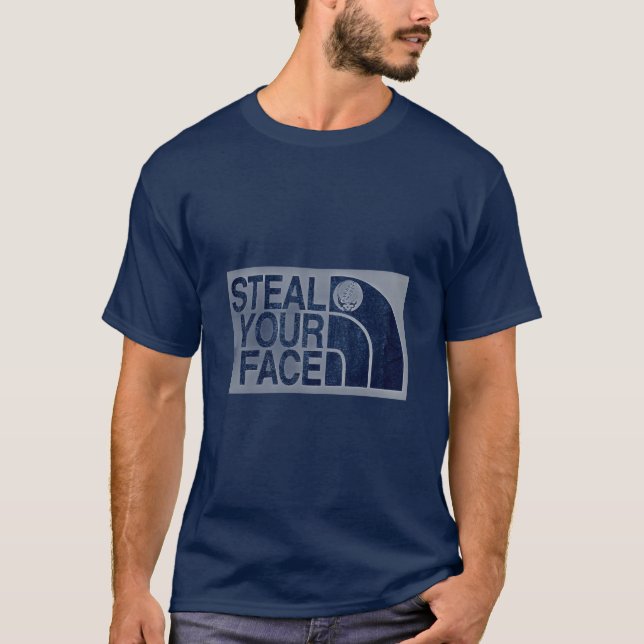 Steal Your Face Navy T-Shirt (Frente)