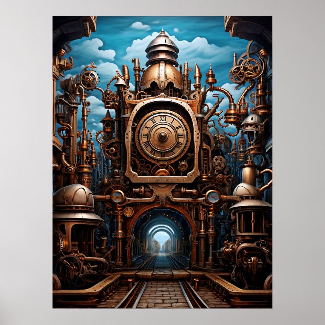 Steampunk Art Poster (Frente)