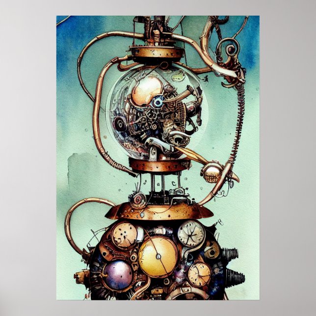 Steampunk Art Poster (Frente)