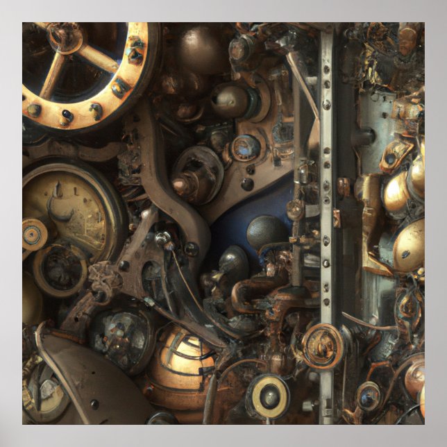 Steampunk Art Poster (Frente)