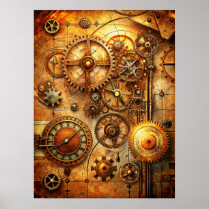 Steampunk Art Poster