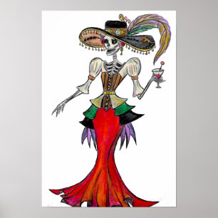 Steampunk Catrina, Dia de los Muertos poster