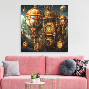 Steampunk Clocks Canvas Art