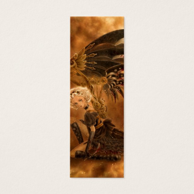 Steampunk Dark Angel Bookmark (Frente)