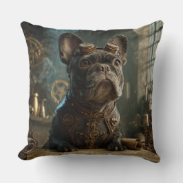 Steampunk Frenchie (Edição 1) - Almofada Decorativ