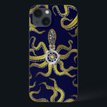 Steampunk Gears Octopus Kraken<br><div class="desc">Os tentados monstros do mar íngreme enrolaram esta capa de telefone da Samsung. O monstro central tem oito apêndices de ouro, tipo arame, uma engrenagem prateada central e muitas engrenagens e parafusos fazer a cabeça, os olhos e as xícaras de sução. É um polvo robô / kraken, um monstro da...</div>
