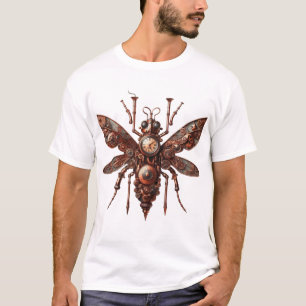 Steampunk Insetos Design T-Shirt
