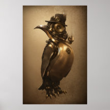 Steampunk Penguin | IMPRESSÃO