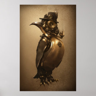 Steampunk Penguin | IMPRESSÃO