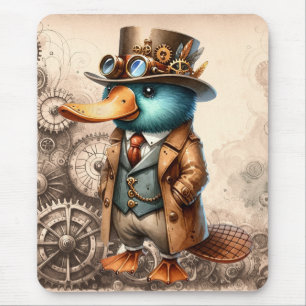 Steampunk Platypus Mousepad
