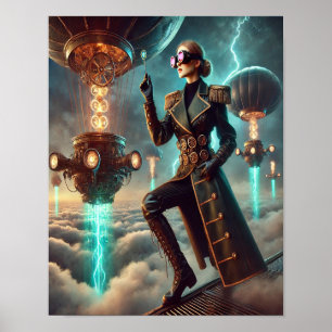 Steampunk Poster 43, O Explorador Etherborne