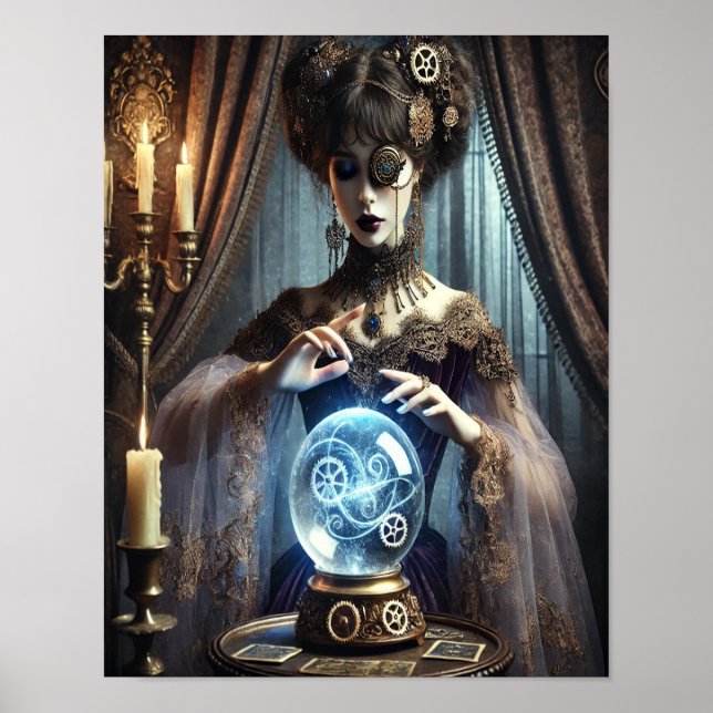 Steampunk Poster 44, The Spirit Medium's Séance (Frente)