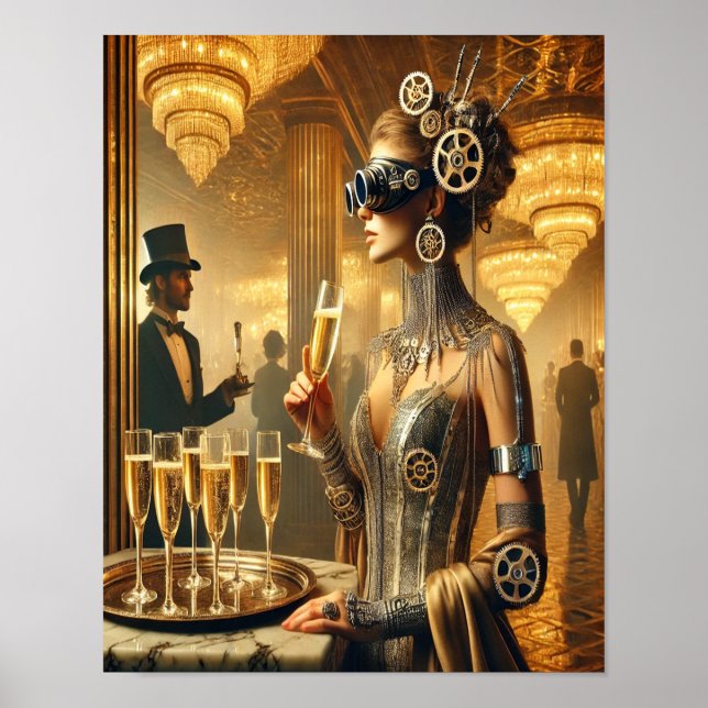 Steampunk Poster 52 The Cyber-Socialite (Frente)