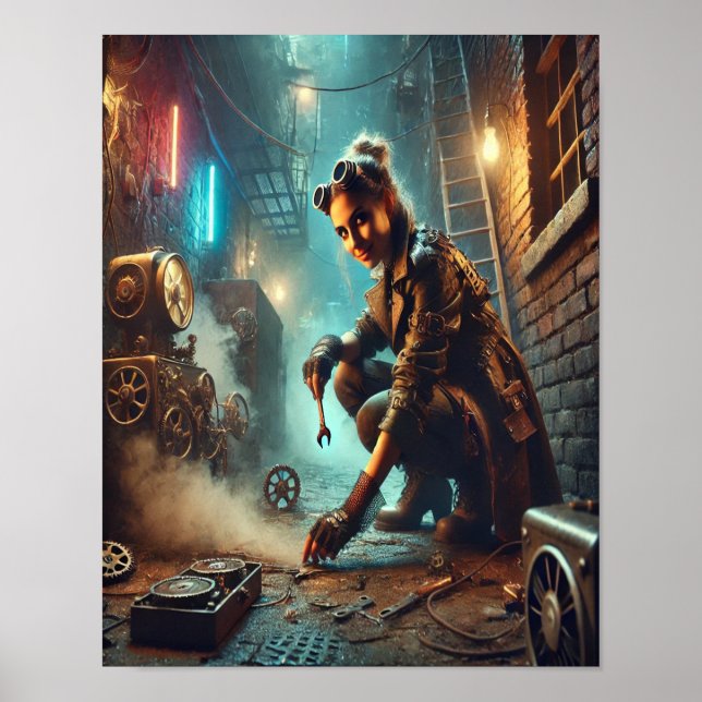 Steampunk Poster 55 O Tinkerer Sentido (Frente)