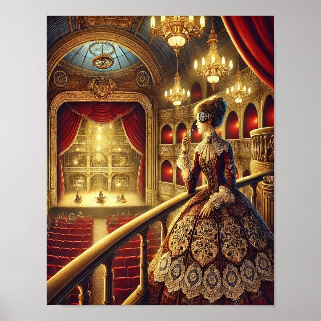 Steampunk Poster 6, Patrão da Ópera Mecânica (Frente)