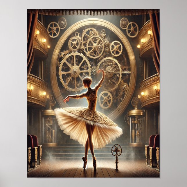 Steampunk Poster 71 A Clockwork Ballerina (Frente)