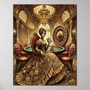 Steampunk Poster 8, A Rainha do Grande Casino