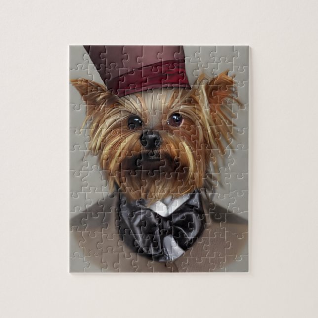 Steampunk Yorkie Quebra-cabeça (Vertical)
