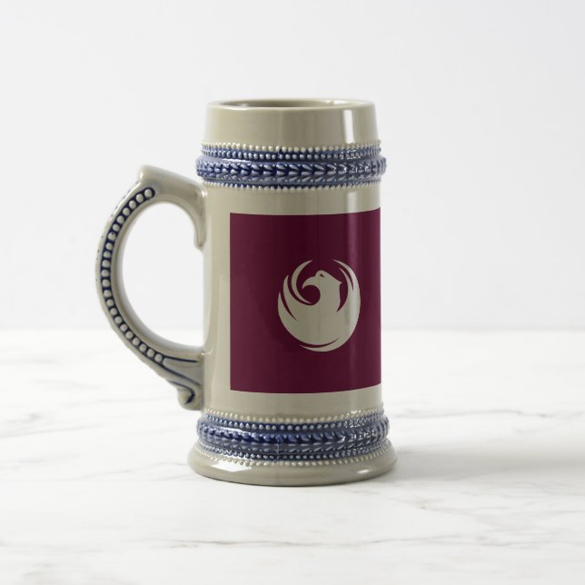 Stein Mug with Flag of Phoenix City, Arizona (Esquerda)