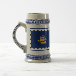 Stein Mug with Flag of Quebec City, Canada