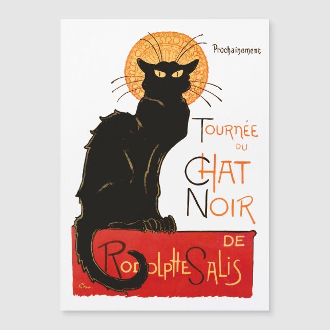 Steinlen Black Cat Classic French Trabalho de arte (Frente)