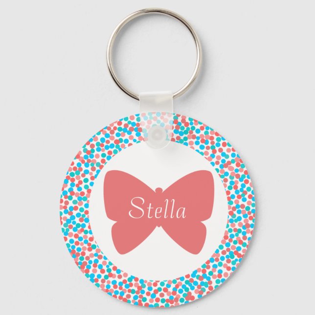 Stella Butterfly Dots Chaveiro (Frente)