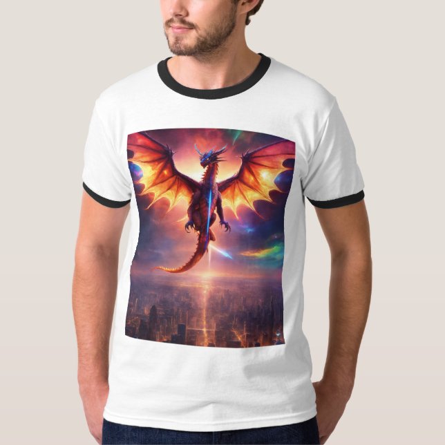 Stellar Dragon Sky T-Shirt (Frente)