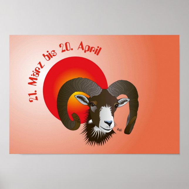 Sternzeichen - Poster de Largura (Frente)