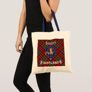 Stewart Clan Crachá Tartan Bolsa