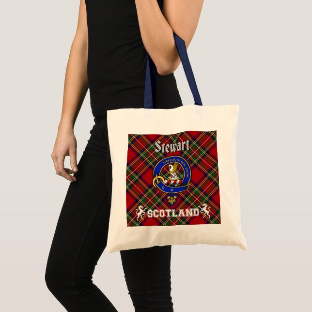 Stewart Clan Crachá Tartan Bolsa (Frente (produto))