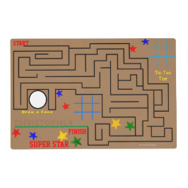 Stick Figure e Maze Activity Brown Reversible