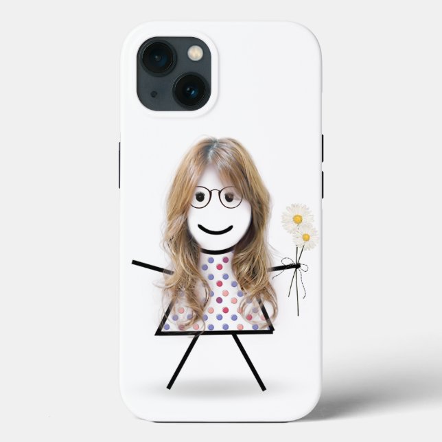 Stick Girl with Daisies (Verso)