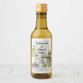 Sticker a bouteille de vin