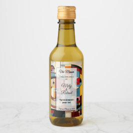 Sticker a bouteille de vin