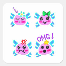 StickerSonhe Grande: Adesivos Neon Kawaii por 11 A
