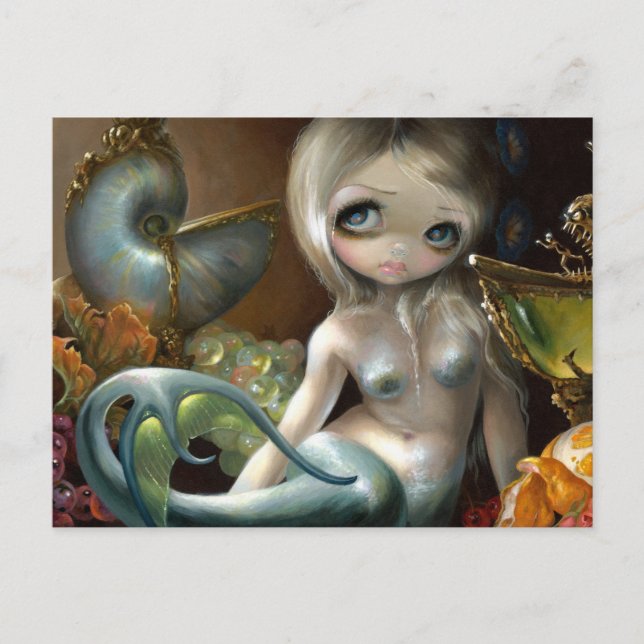 "Stilleven II:  Zeemeermin" Cartão postal (Frente)