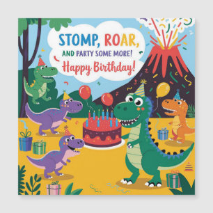 "Stomp, Roar e Partido Mais - Design Dino Kids