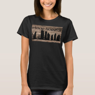 Stone Hugger - Camisa de design de "madeira" em re